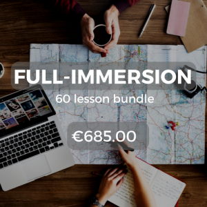 Full-immersion 60 lesson bundle €685.00