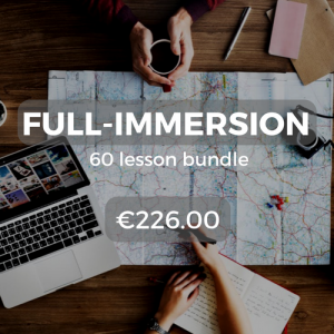 Full-immersion 60 lesson bundle €226.00