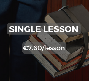 Single lesson €7.60/lesson