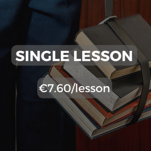 Single lesson €7.60/lesson