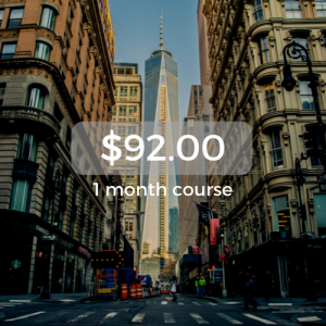 $92.00 1 month course