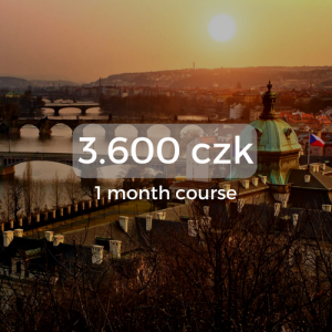 3.600 czk 1 month course