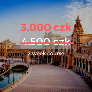 3.000 czk 2 week course