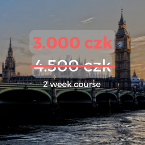 3.000 czk 2 week course