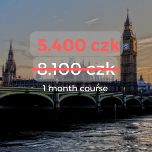 5.400 czk 1 month course