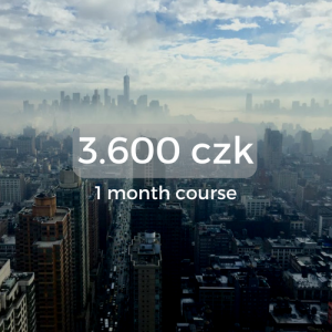 3.600 czk 1 month course