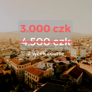 3.000 czk 2 week course