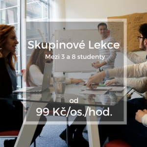 Skupinové Lekce Mezi 3 a 8 studenty od 99 Kč/os./hod.