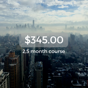 $345.00 2,5 month course