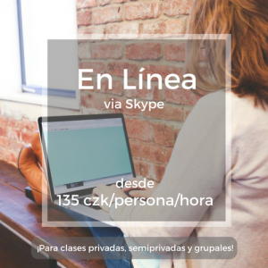 En Línea via Skype desde 135 czk/persona/hora ¡Para clases privades, semiprivadas y grupales!