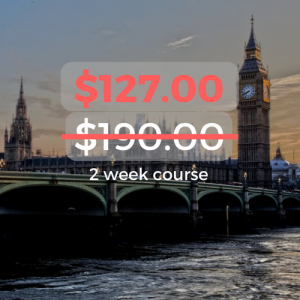 $127.00 2 week course