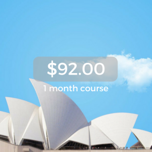 $92.00 1 month course