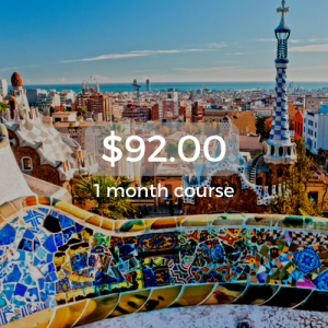 $92.00 1 month course
