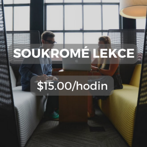 Soukromé lekce $15.00/hodin