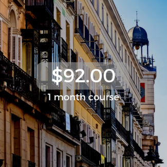 $92.00 1 month course