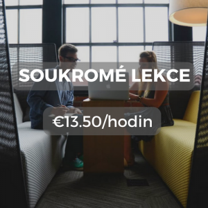Soukromé lekce €13.50/hodin