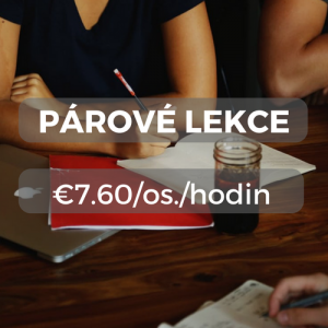 Párové lekce €7.60/os./hodin
